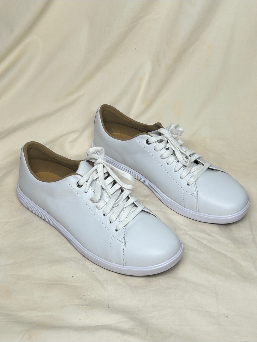 Cole Haan Grand.OS Crosscourt Women's White Low Top Sneakers 7.5B